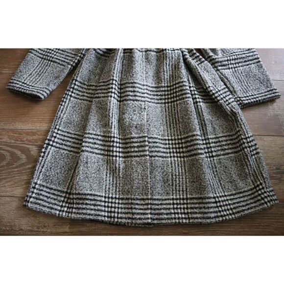 Old Navy 809503-001 Women's Sz XL Black Plaid Belted Overcoat - Picture 10 of 13